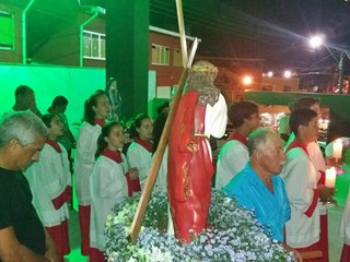 Noite religiosa pelas ruas de Marechal Floriano