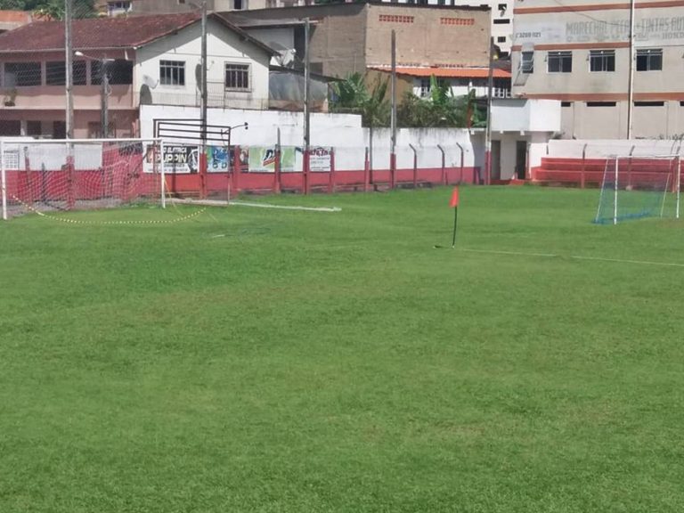 Preparação do campo para a Copa América de Futebol ...