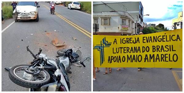Maio Amarelo campanha alerta para o grande numero de acidentes em Afonso Claudio 02