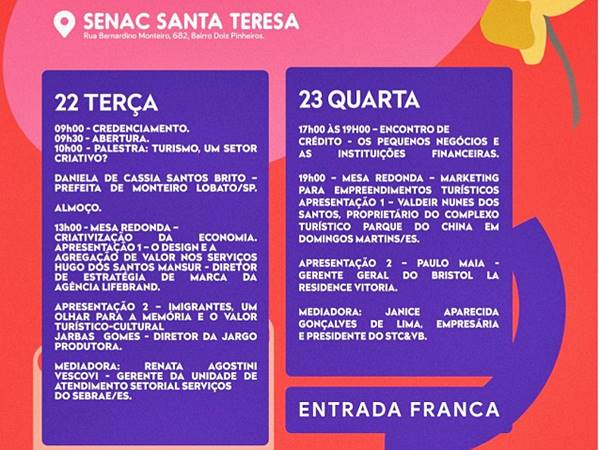 Santa Teresa realiza 2 Semana da Economia do Turismo 02