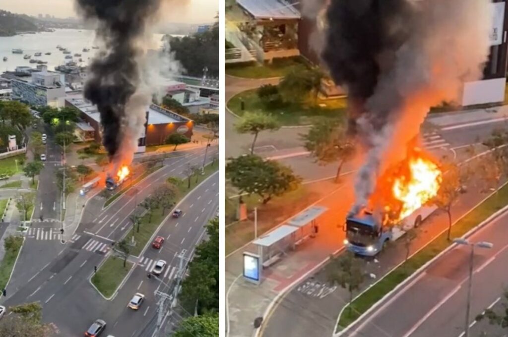 Incêndio em ônibus cpa