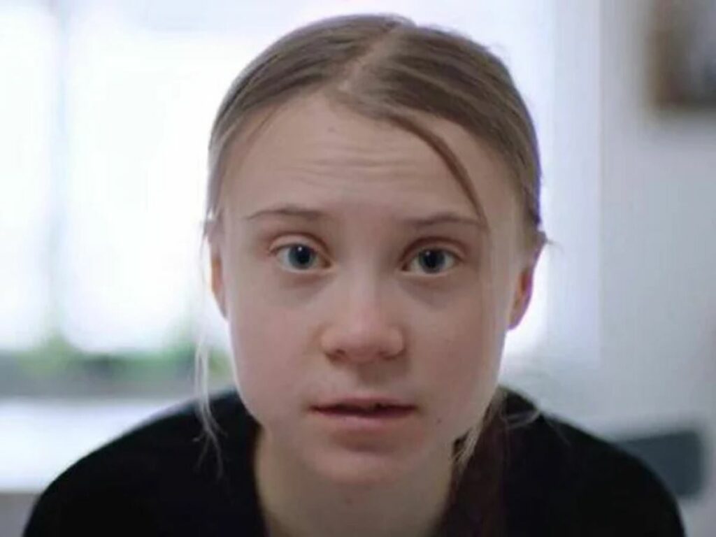 Greta-Thunberg-e-presa-durante-protesto-na-Alemanha